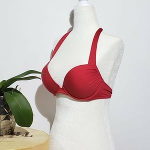 Red Victoria's Secret miraculous pushup bikini top